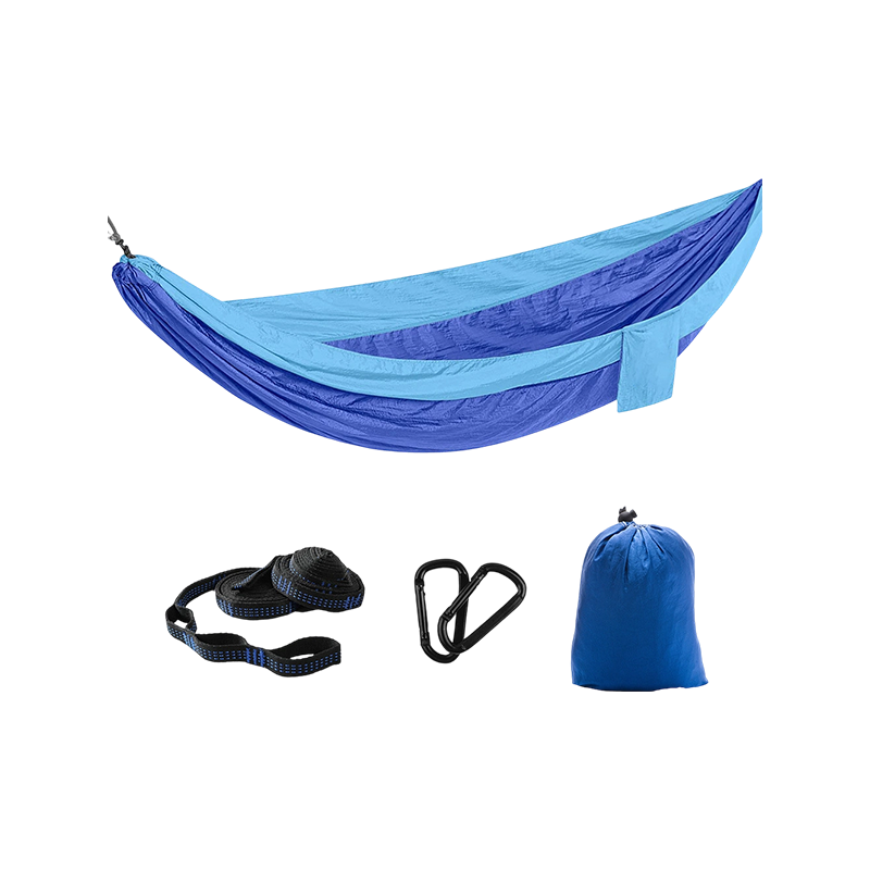 Hamac din țesătură cu parașuta din nailon pentru exterior, hamac leagăn pentru agrement pentru camping